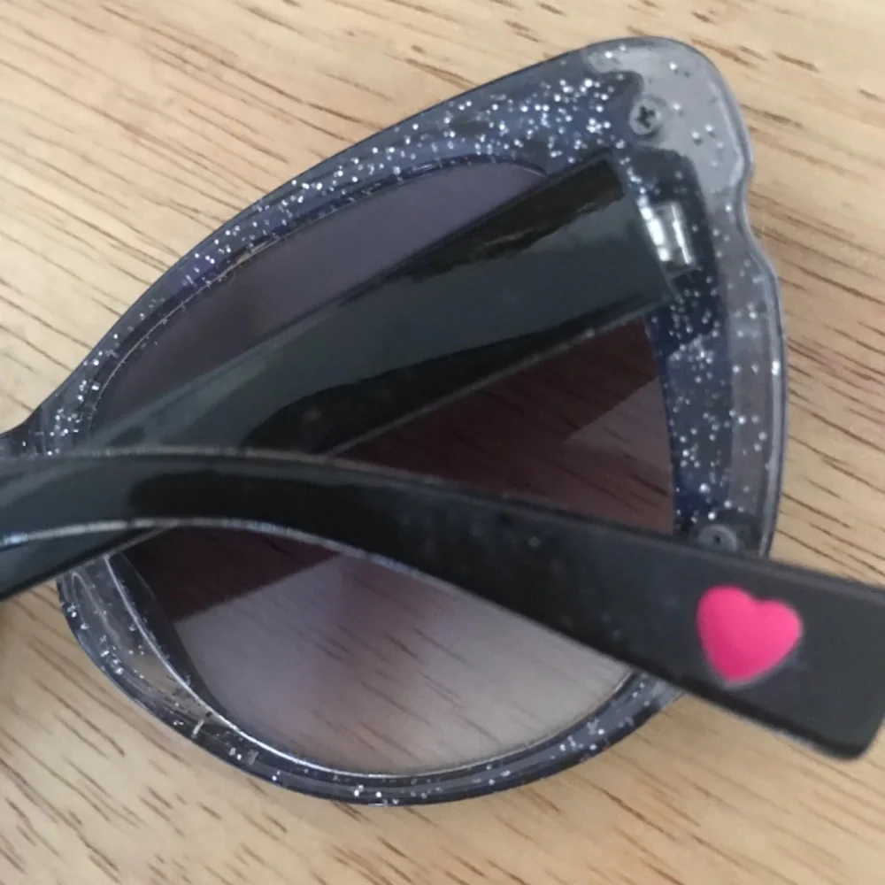 Betsey Johnson Women’s Black Glittered Sunglasses
